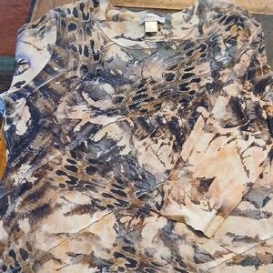 Animal Print Long Sleeve Top